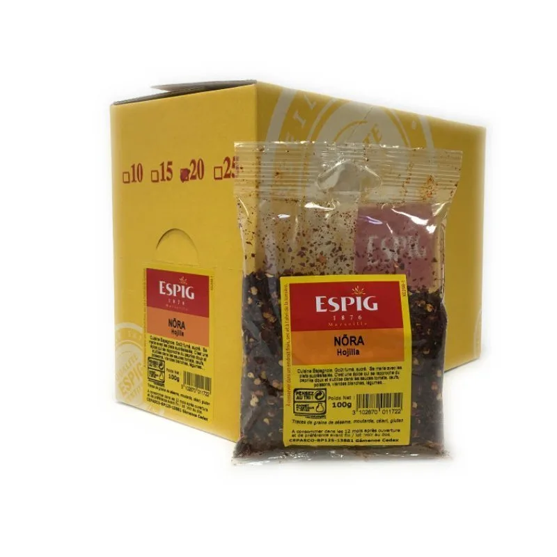 PIMENT DOUX - NORA HOJILLA CONCASSEE - Espig - 20x100g
