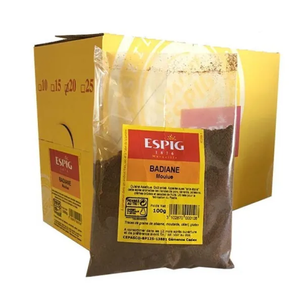 BADIANE MOULUE (Anis Etoile) - Espig - 20x100g