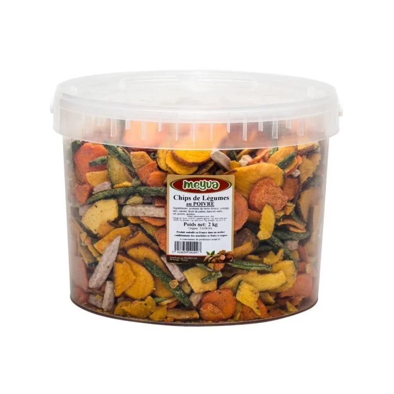 SEAU MEYVA - CHIPS LEGUMES POIVRE 2KG