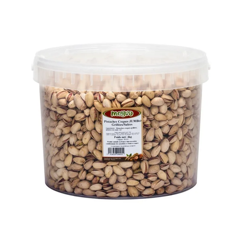 BUCKET MEYVA - JUMBO IN-SHELL PISTACHIO ROASTED SALTED IRAN 4KG