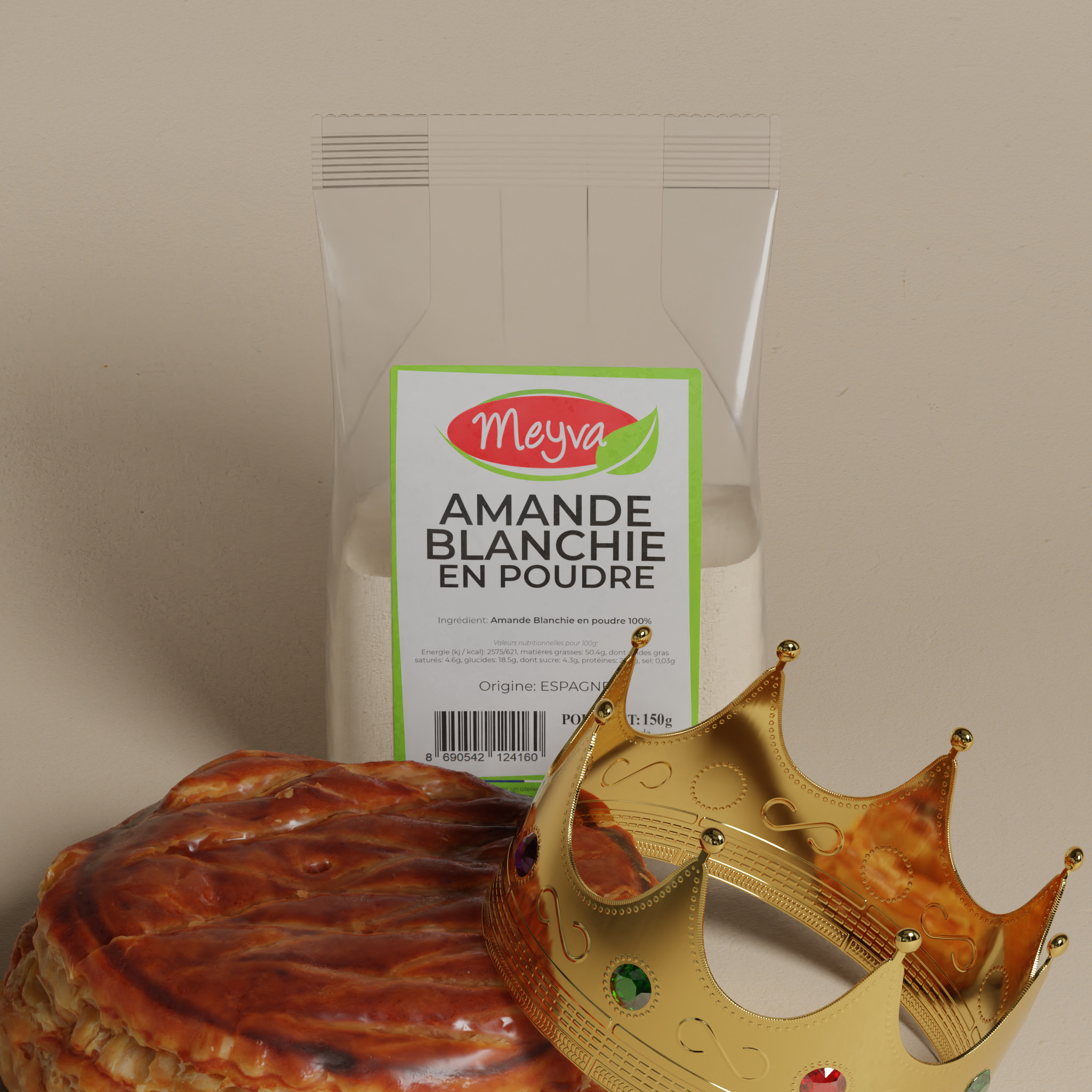 Recette de Galette des Rois : Sublimez-la avec nos Amandes en Poudre de Qualité Supérieure MEYVA