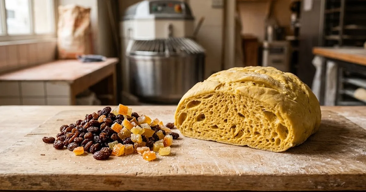 Raisins et écorces confites en pâte levée : guide boulanger