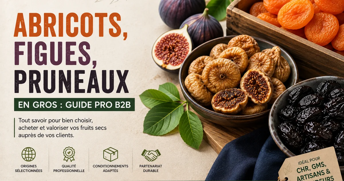 Abricots, Figues, Pruneaux en Gros : Guide Pro B2B