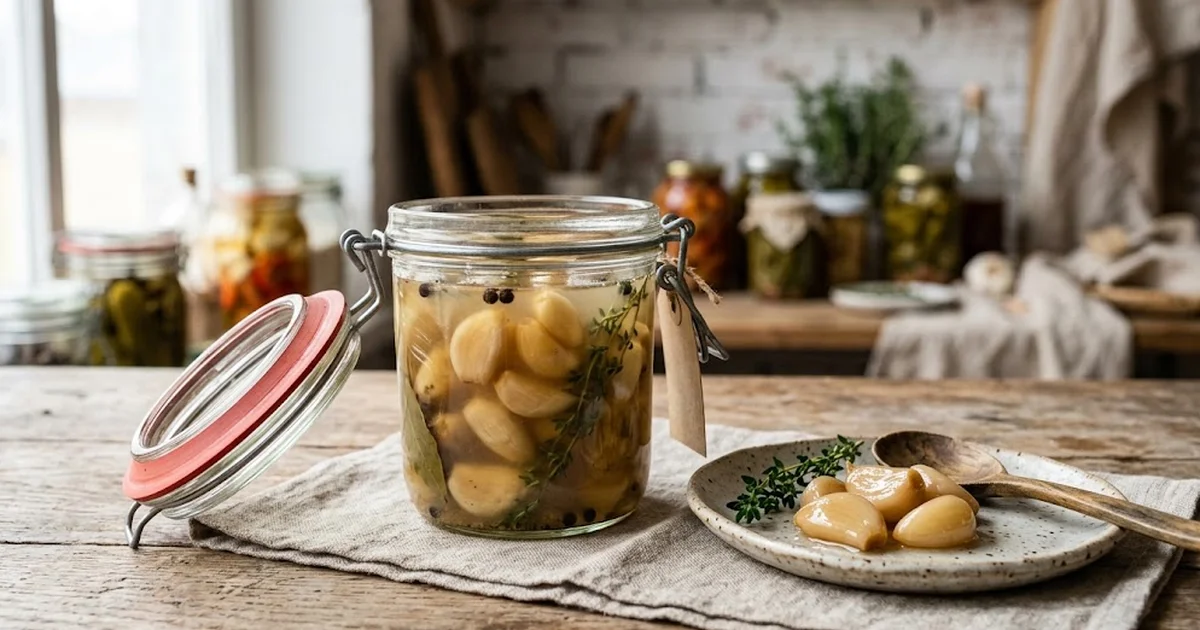 Ail confit en saumure : usages CHR et conservation