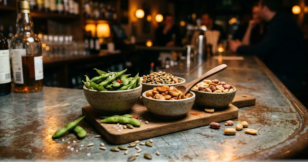 Snacking apéritif en gros CHR : edamame, fèves, graines