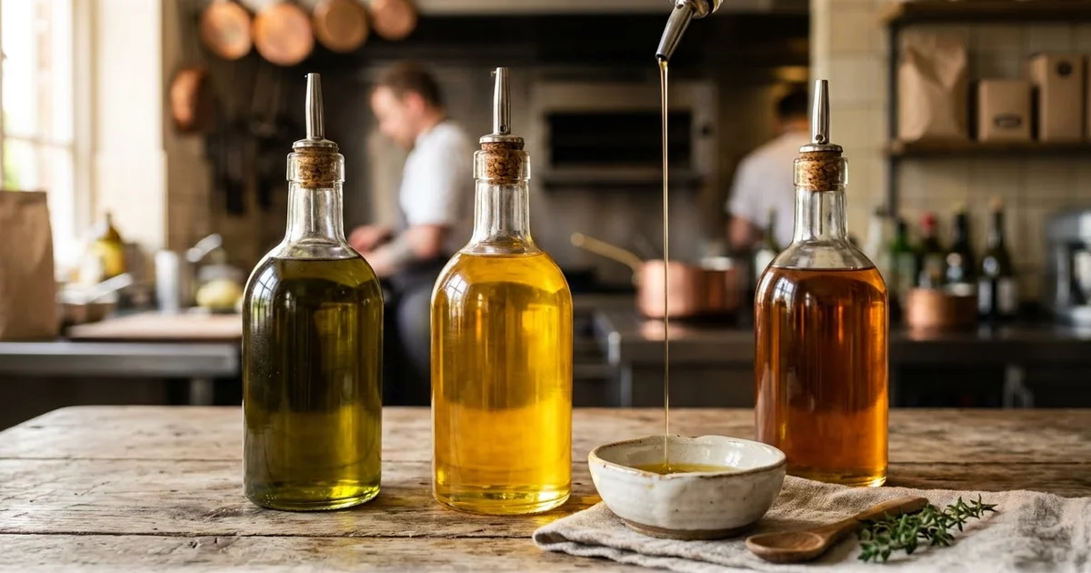 Huiles en gros pour pros : olive, tournesol, formats