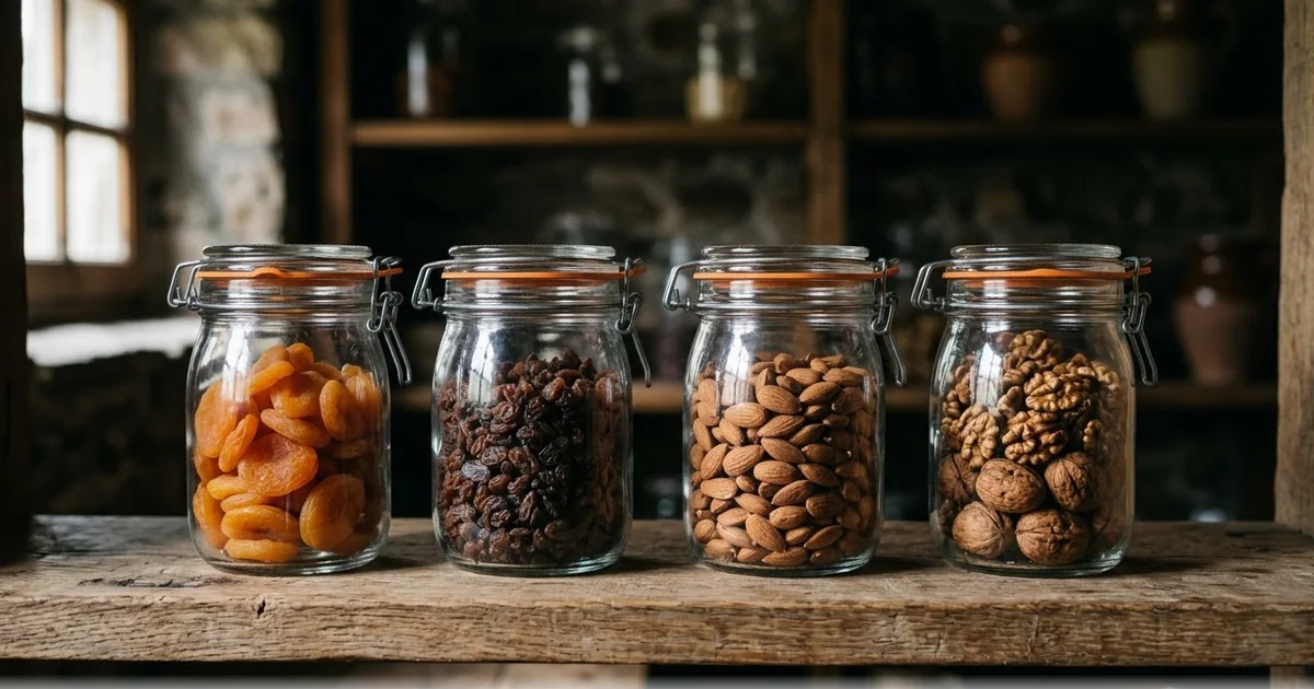 Comment conserver les fruits secs : stockage et durée de vie