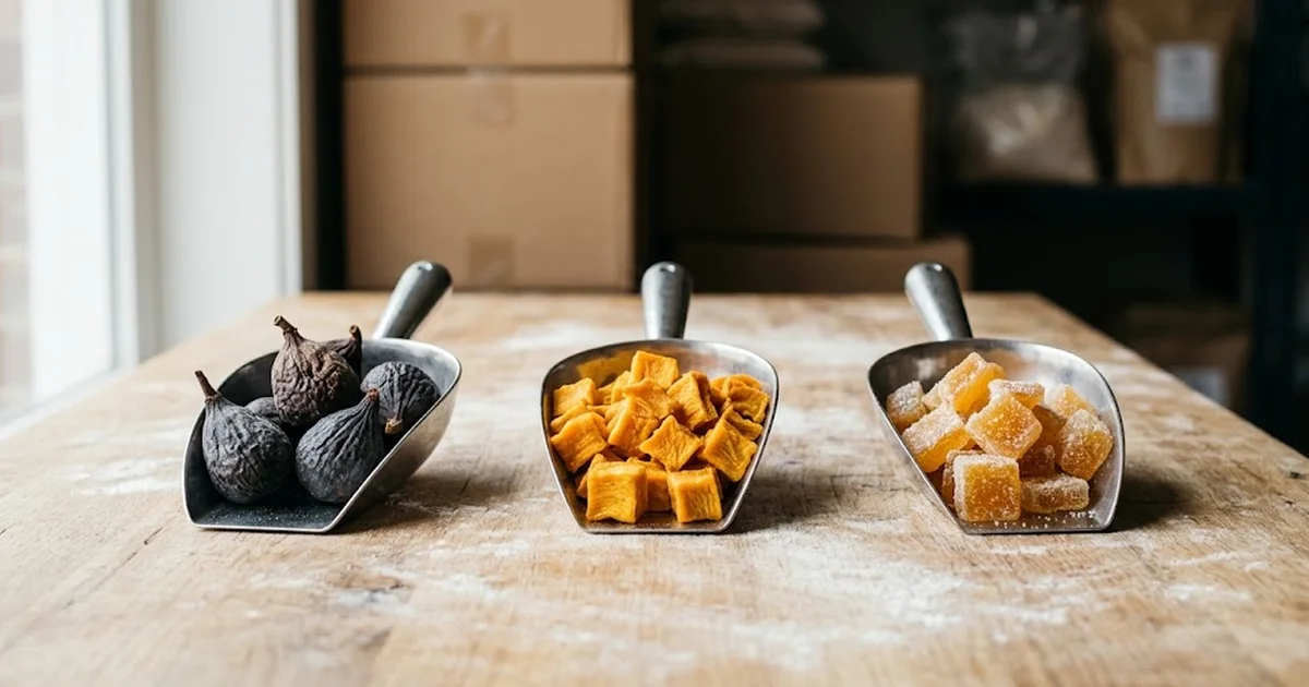 Fruit sec, déshydraté, confit : le guide d'achat B2B