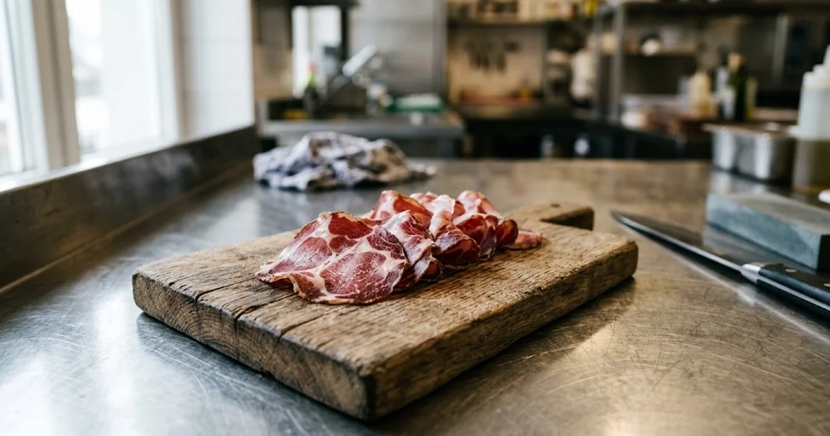 Cecina en CHR : découpe, épaisseur et dressage salle