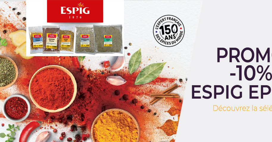 👉 -10% Promo - Epices ESPIG