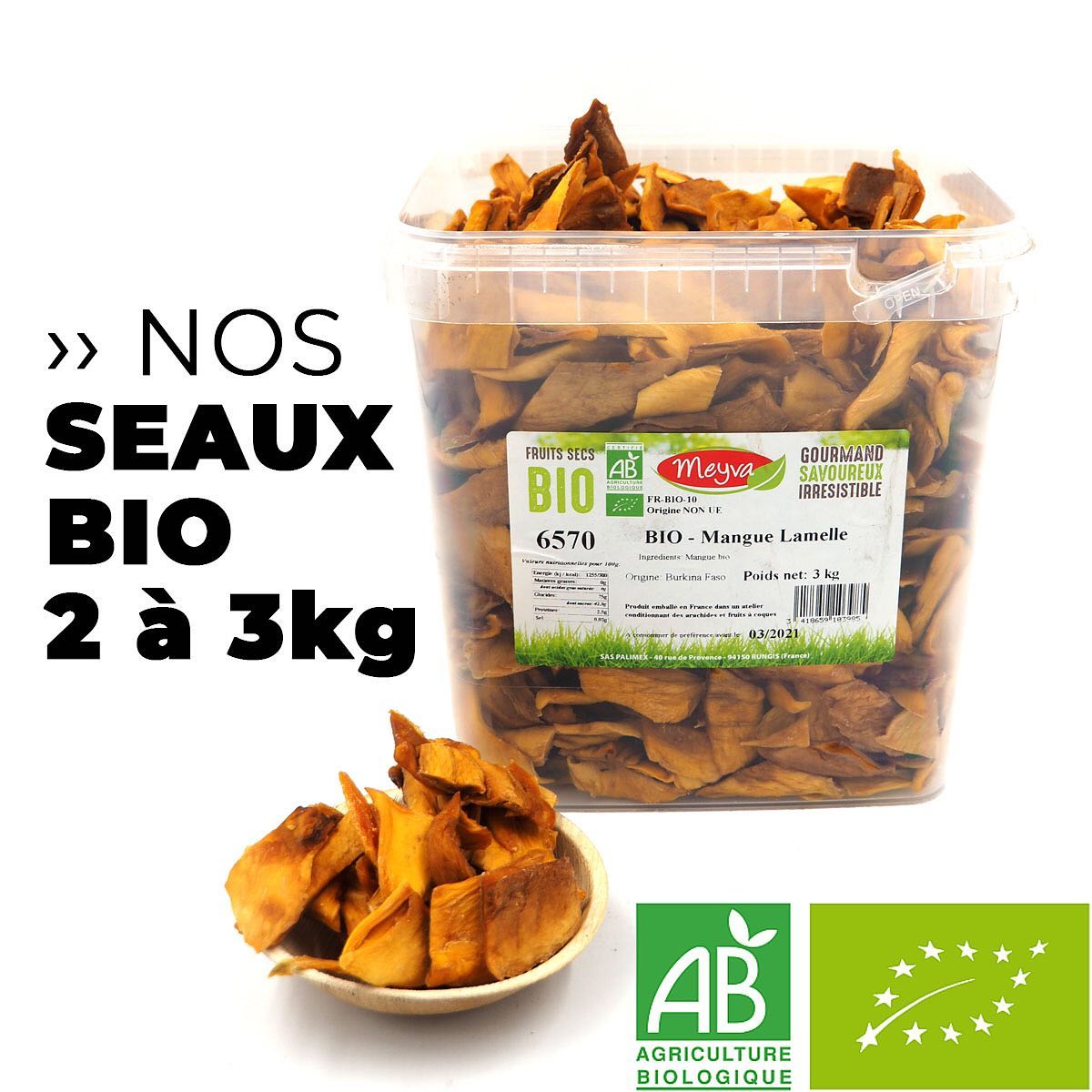 Bio🌱Agriculture Biologique. S E A U X de 2 à 3 kg! V R A C…