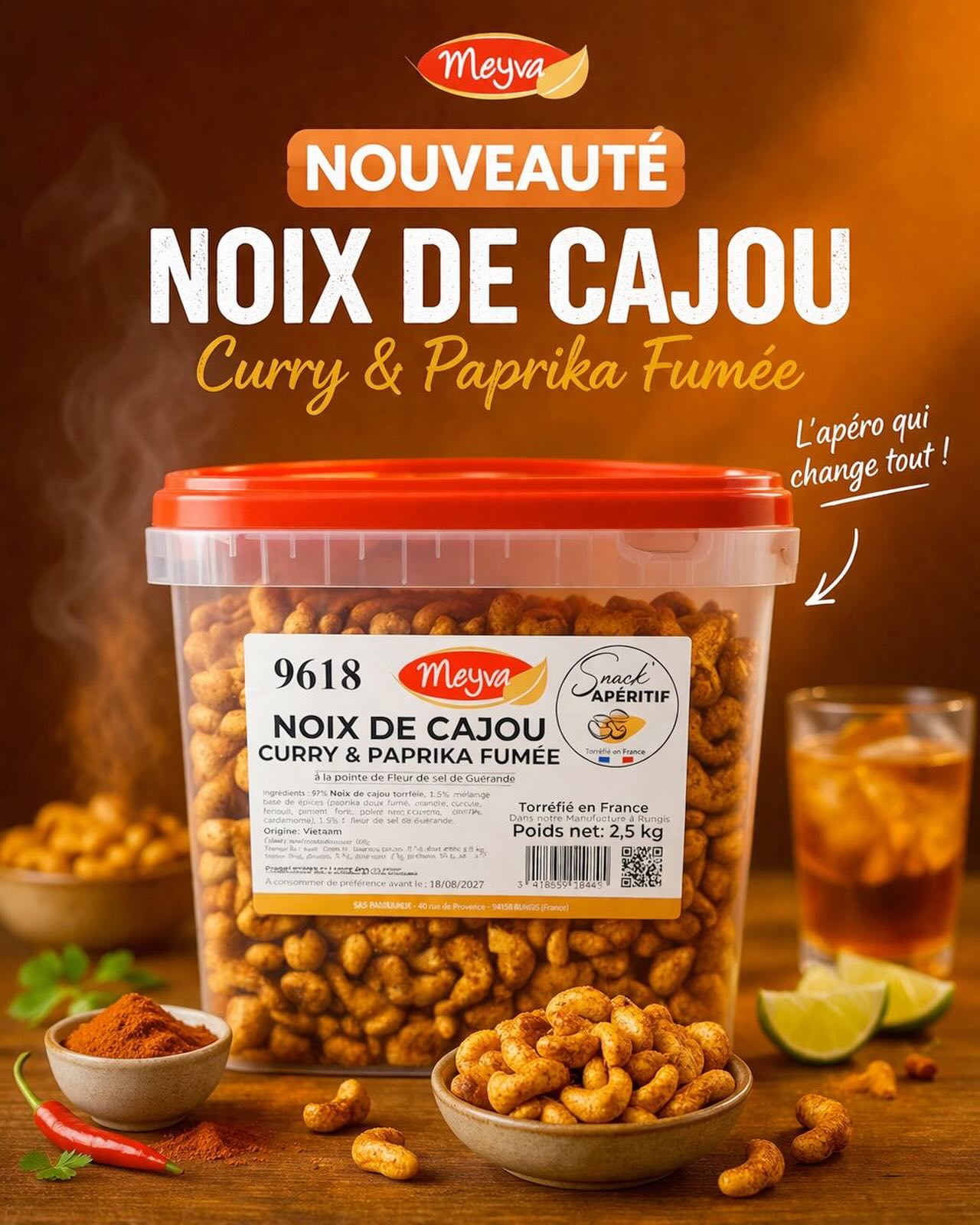 NOUVEAUTÉ APÉRO QUI FAIT LA DIFFÉRENCE Craquez pour nos noix…